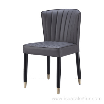 modern dining chairs set of 4 nordic style chairs gray PP plastic wood chairs for dining room